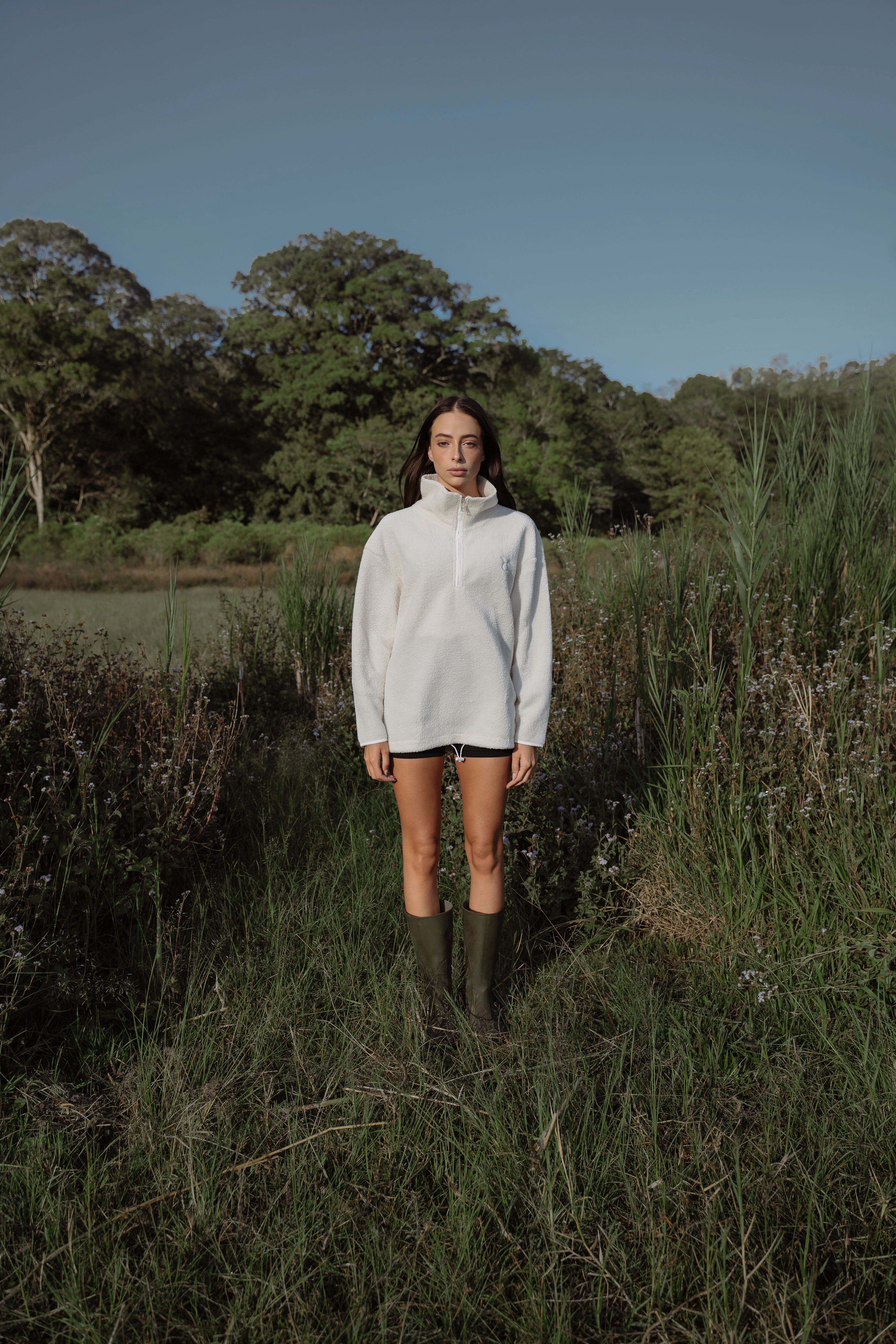 Luna Long Fleece Cream