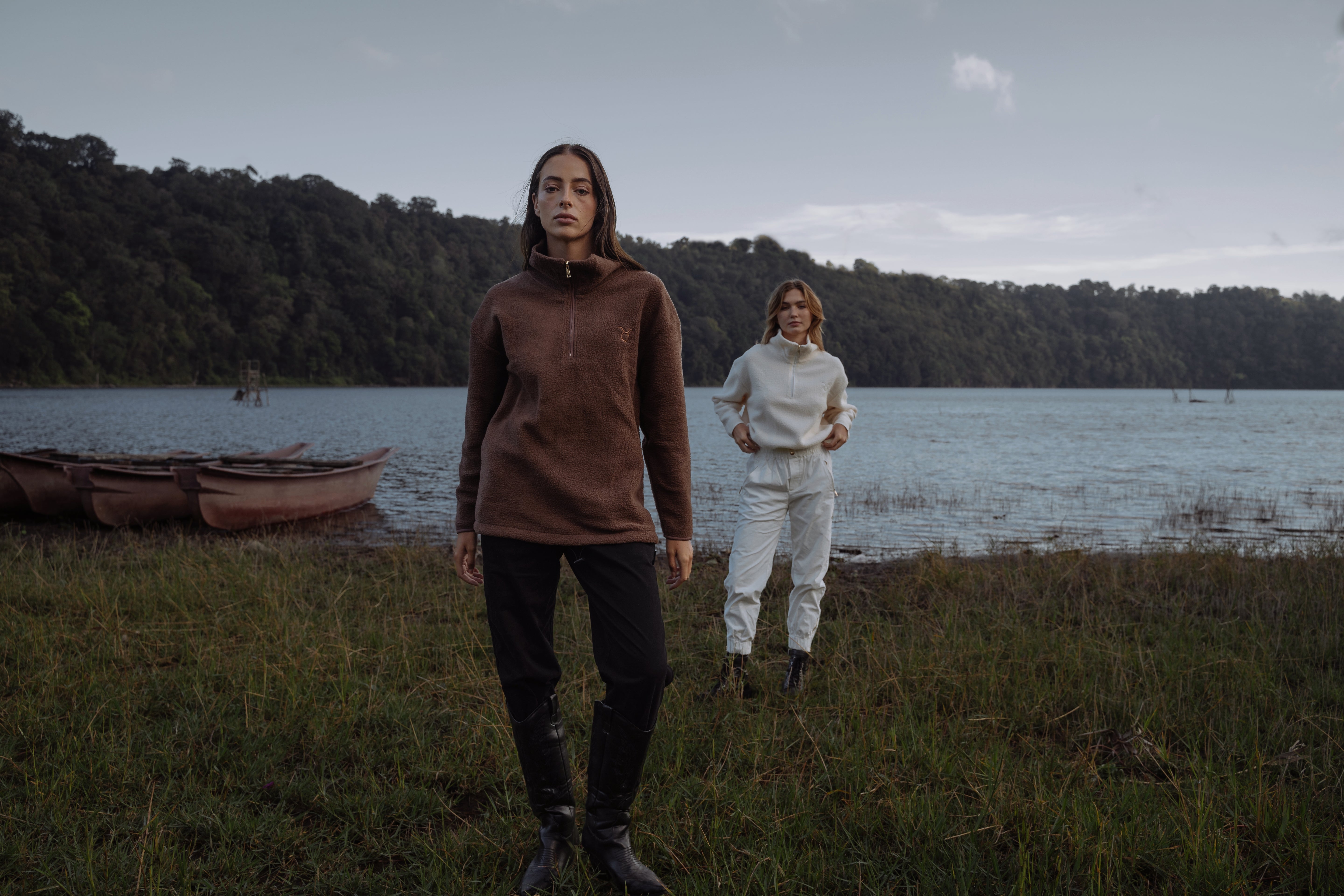 Luna Long Fleece Brown