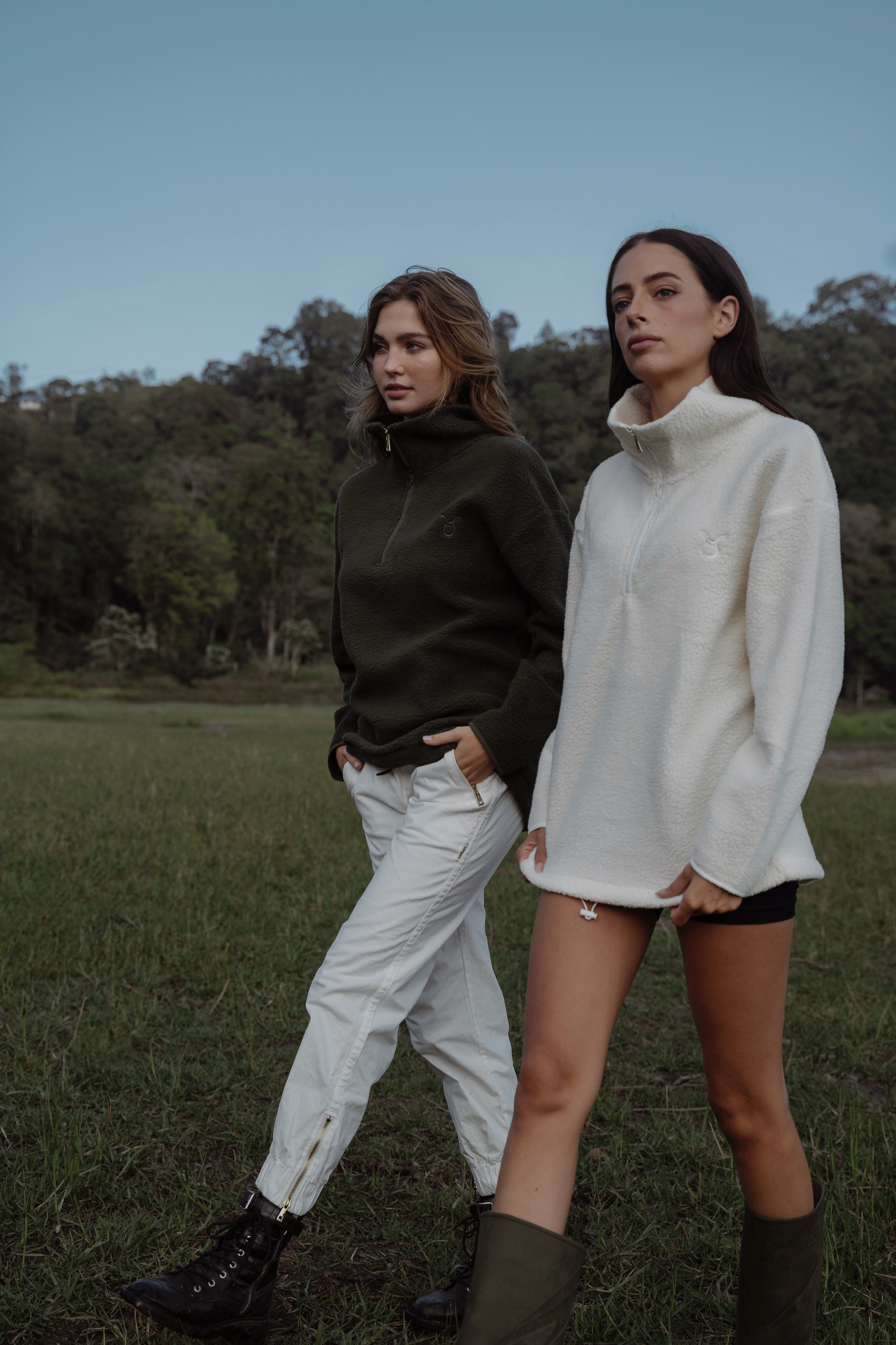 Luna Long Fleece Cream