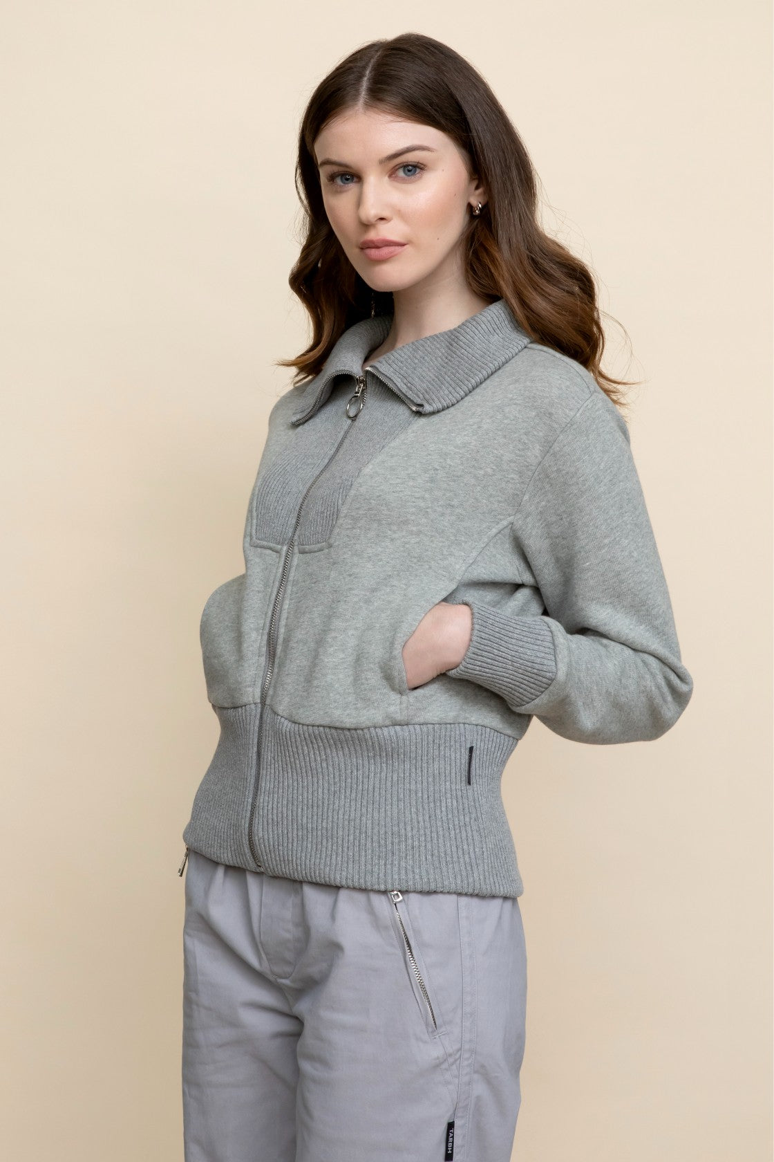 Sienna Full Zip Grey