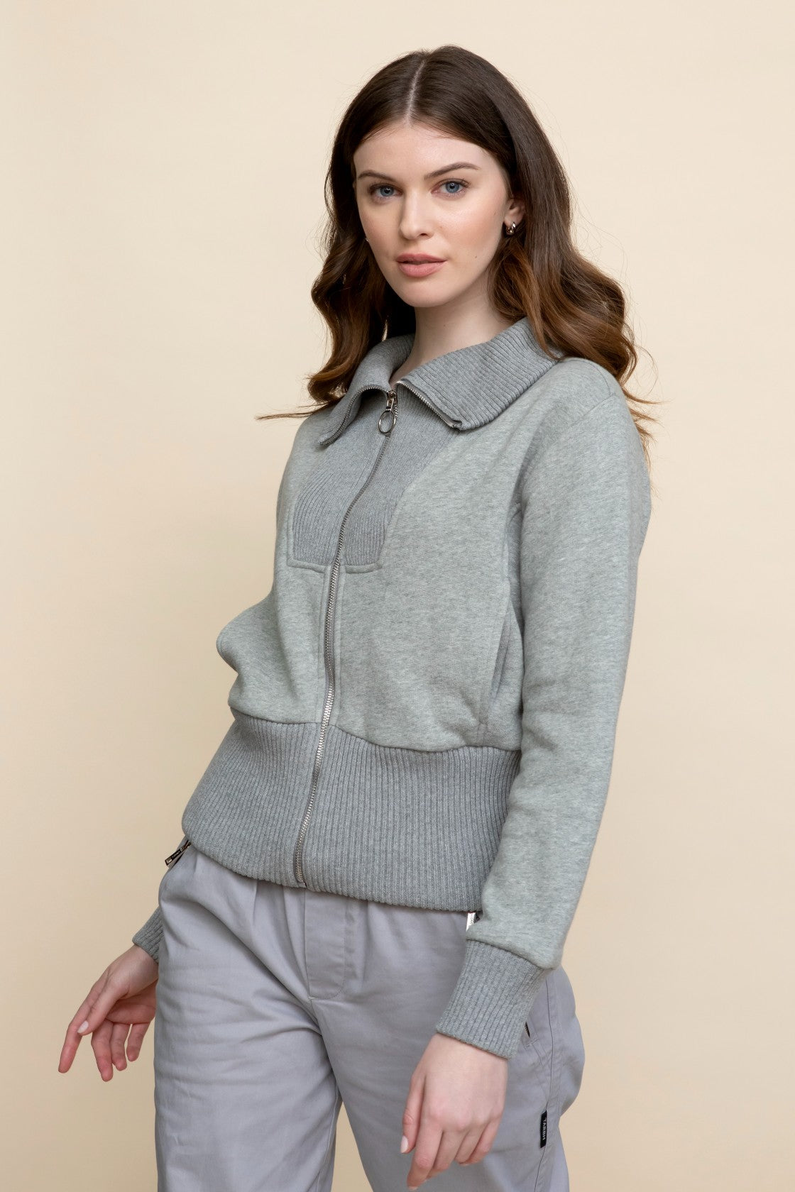 Sienna Full Zip Grey