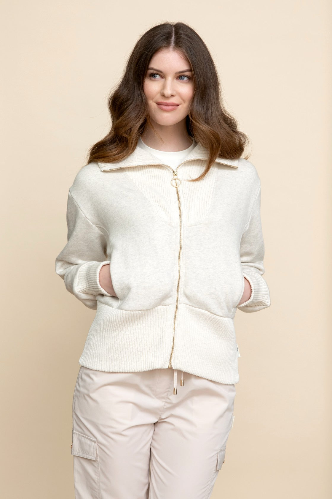 Sienna Full Zip Cream