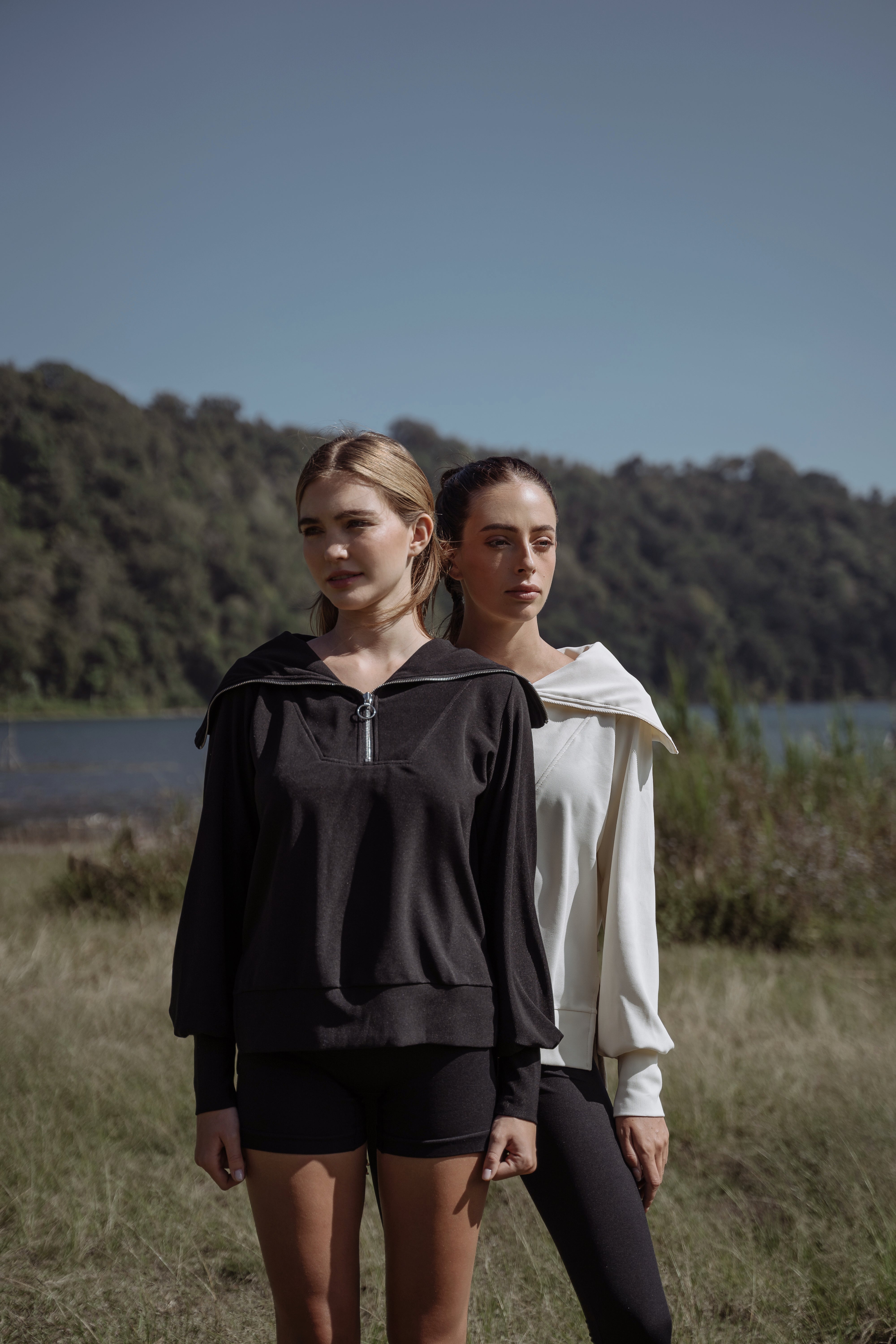 Amara Half Zip Sweater Black