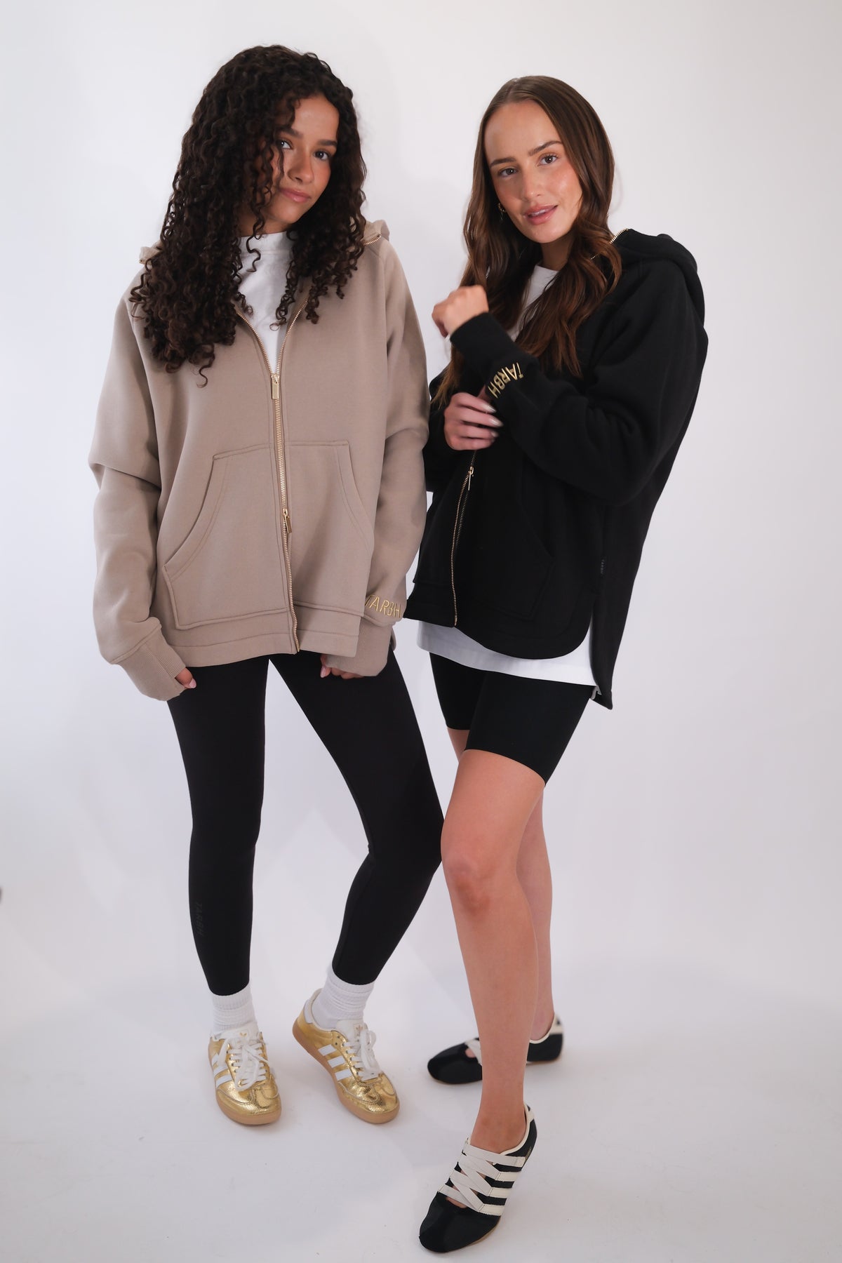 LENI FULL ZIP HOODIE TAUPE