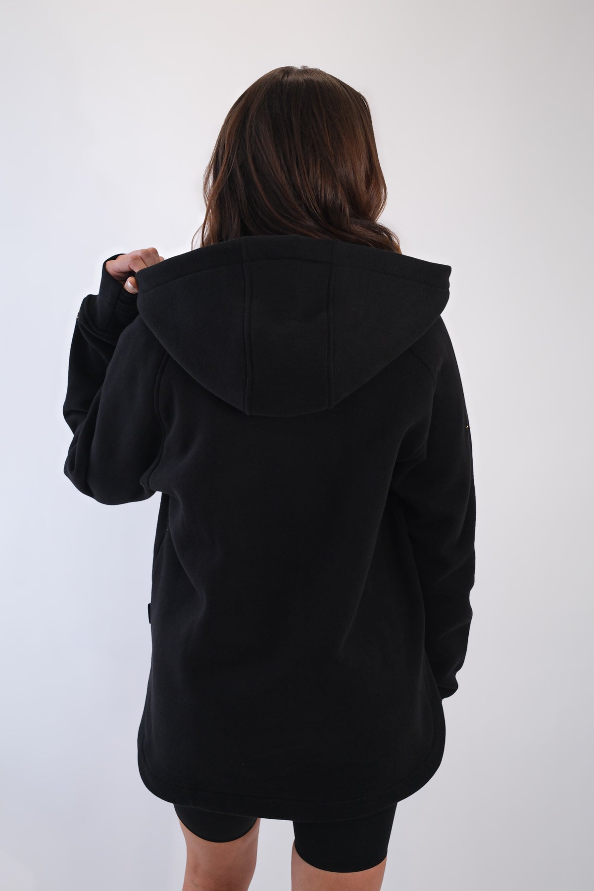 LENI FULL ZIP HOODIE BLACK