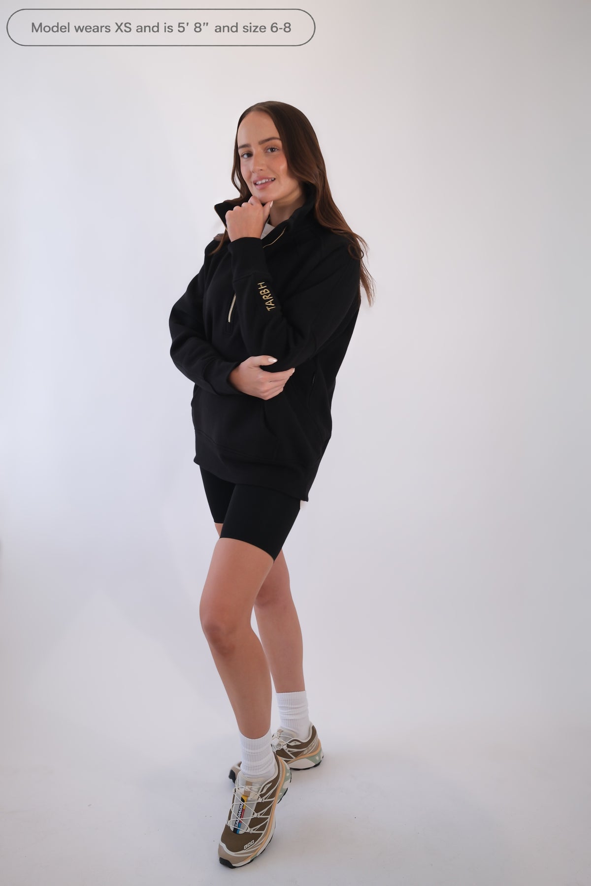 INDIE HALF ZIP BLACK