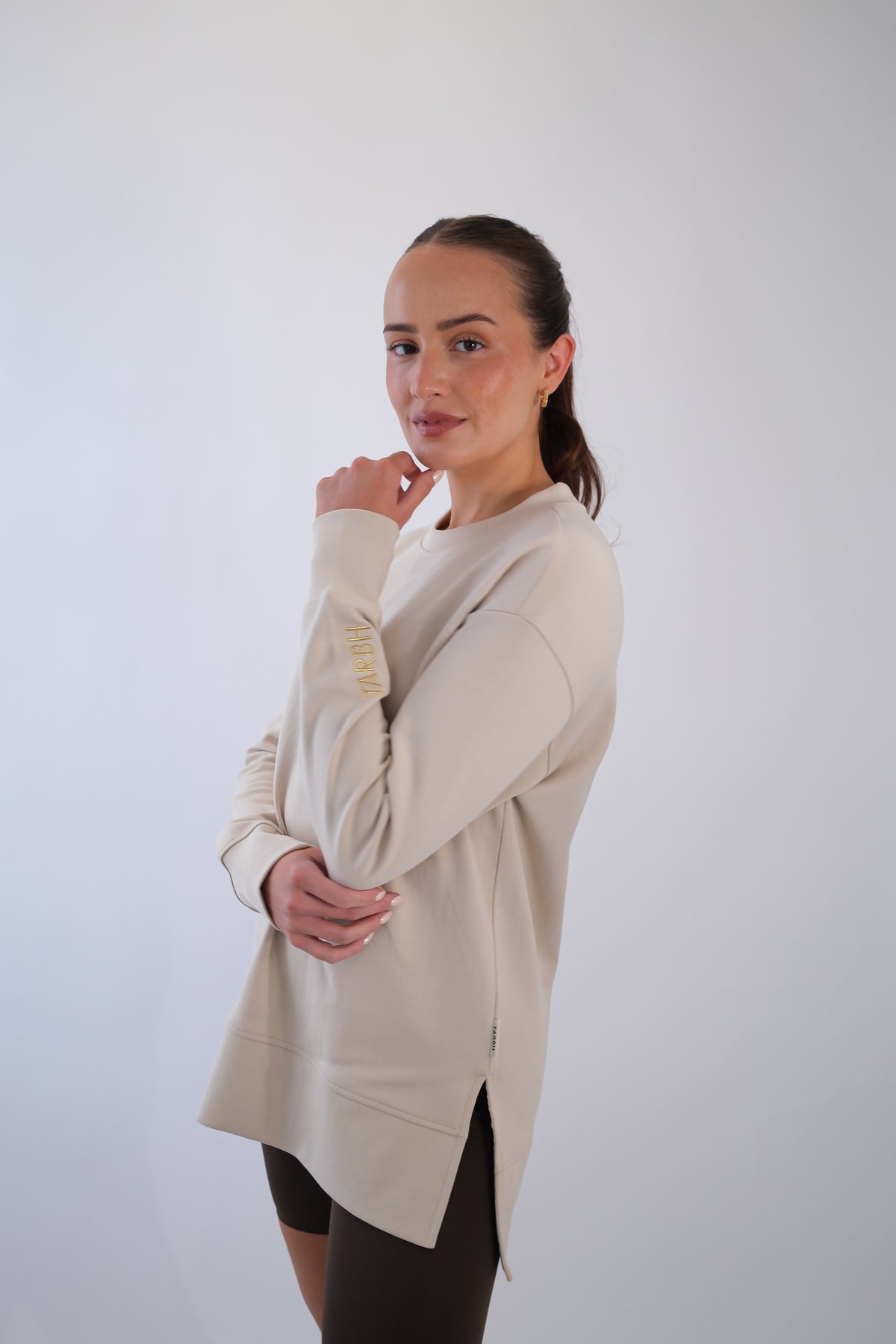 JUNO CREW SWEATSHIRT CREAM