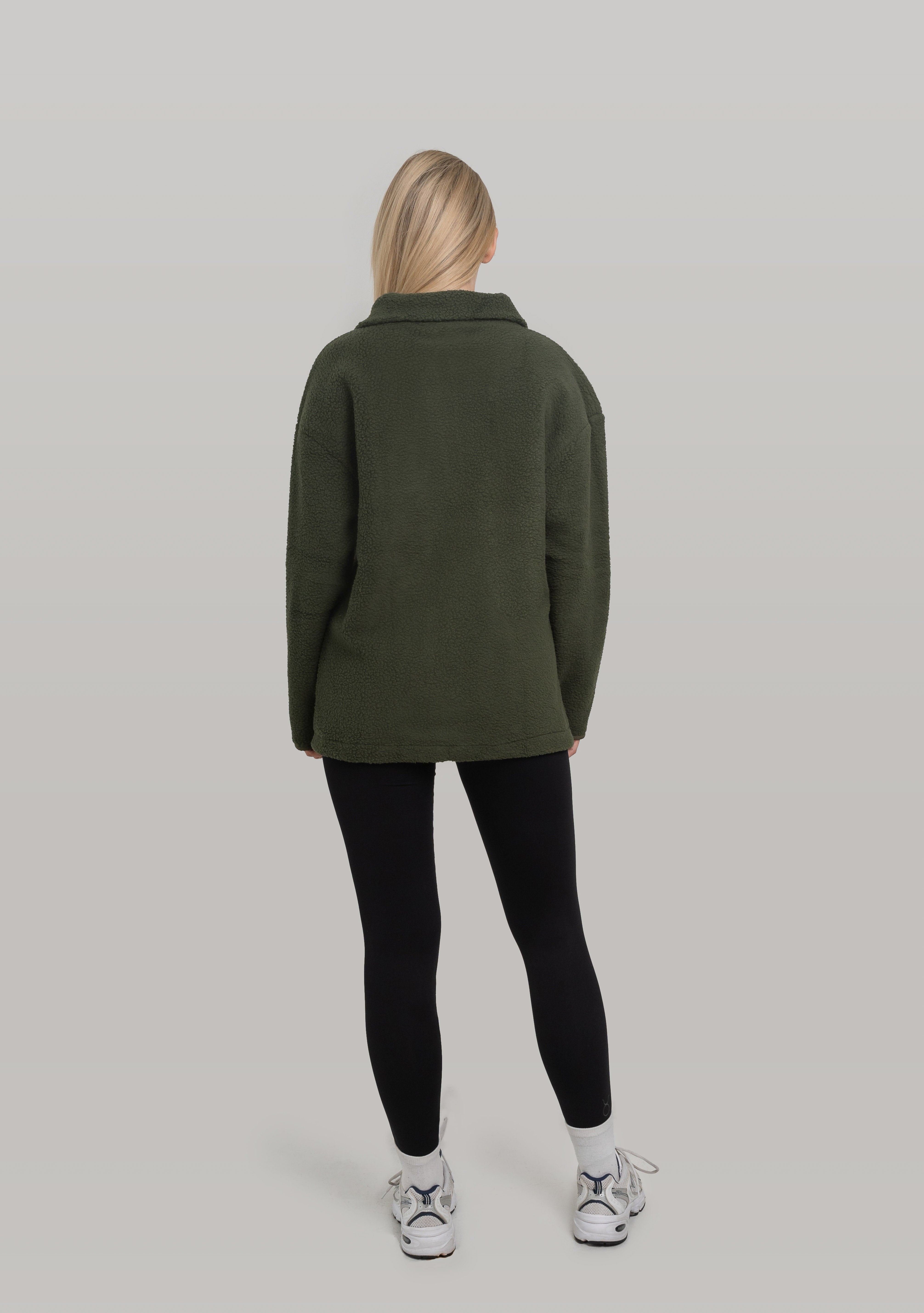 Luna Long Fleece Forest Green
