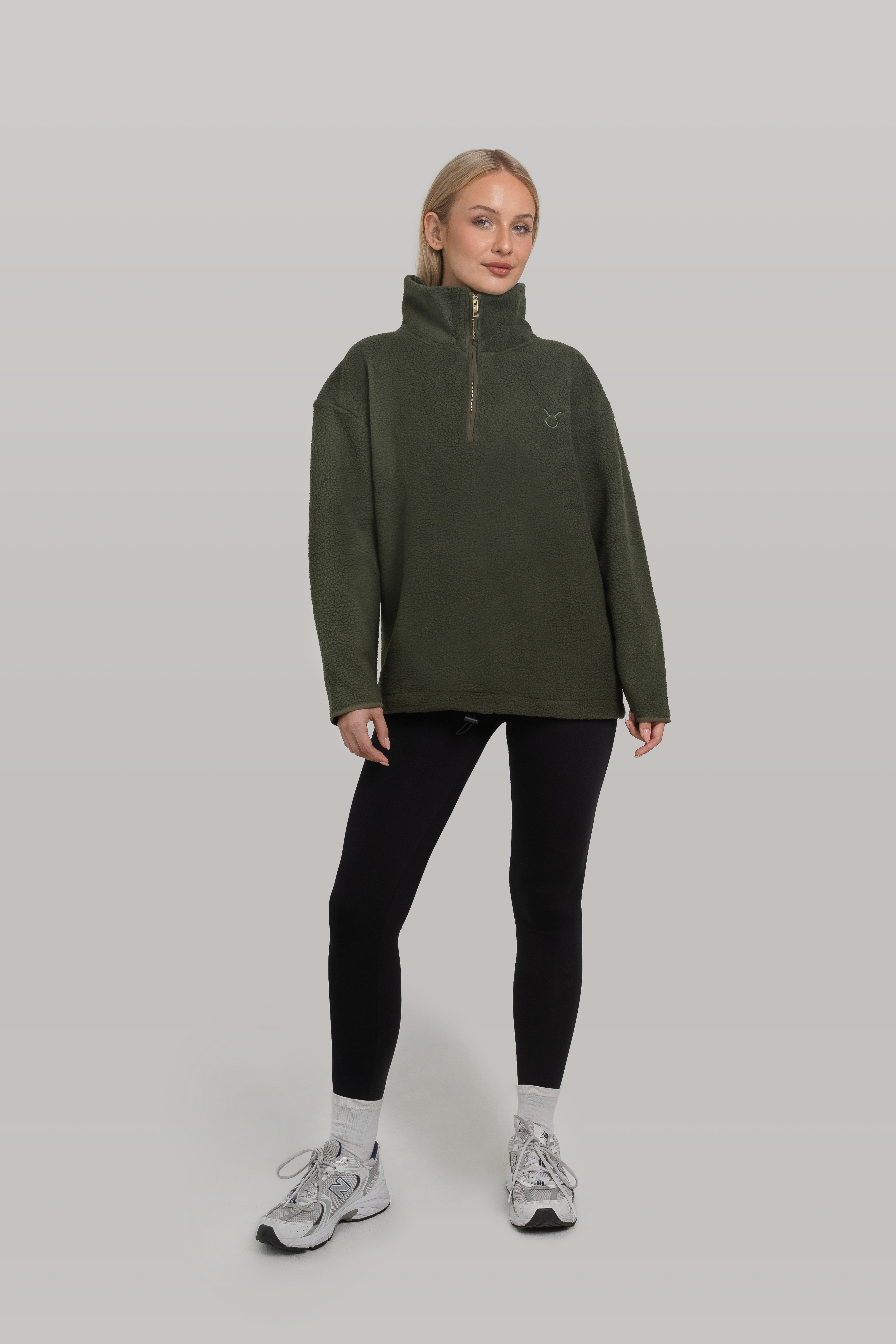 Luna Long Fleece Forest Green