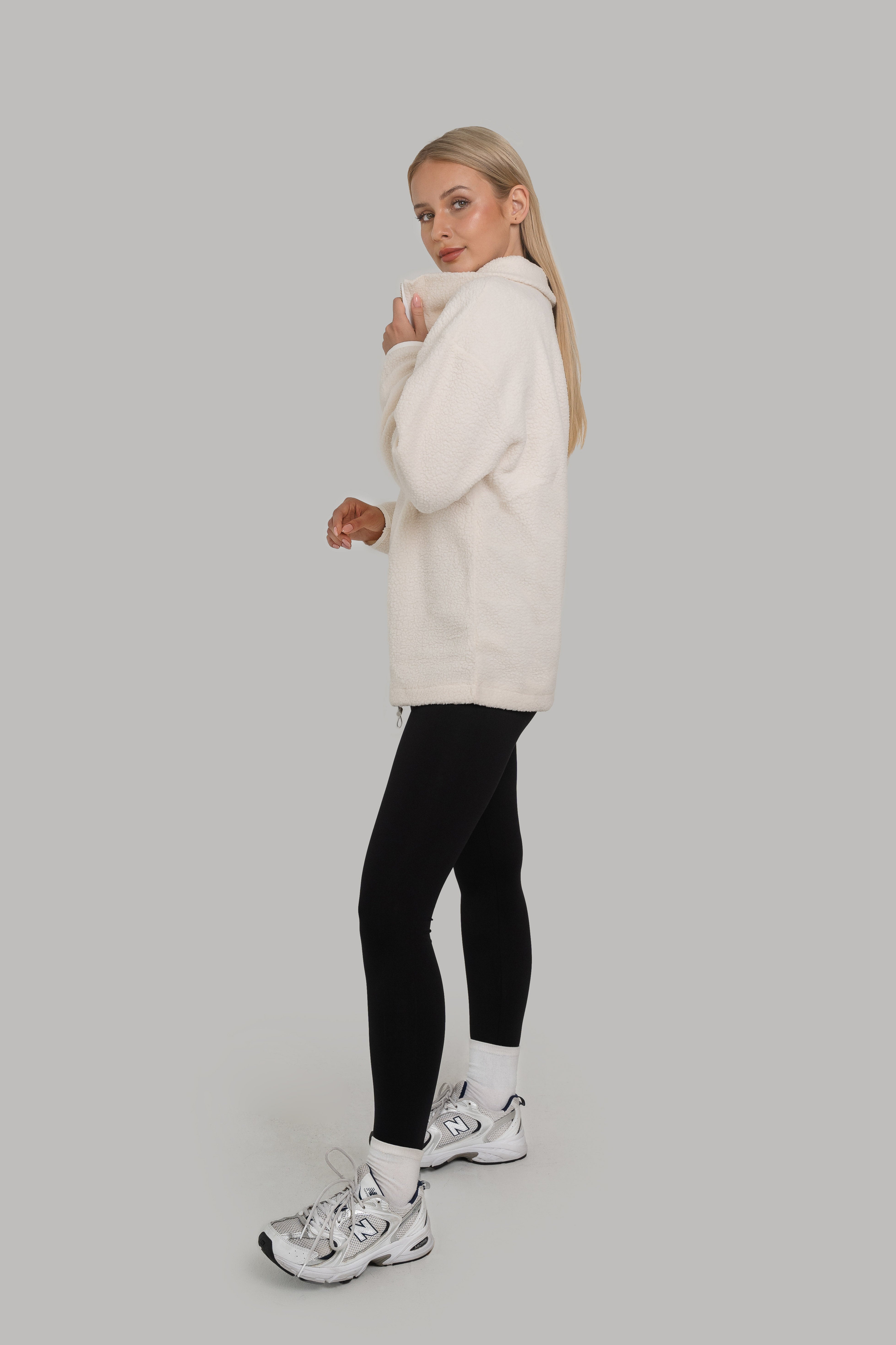Luna Long Fleece Cream