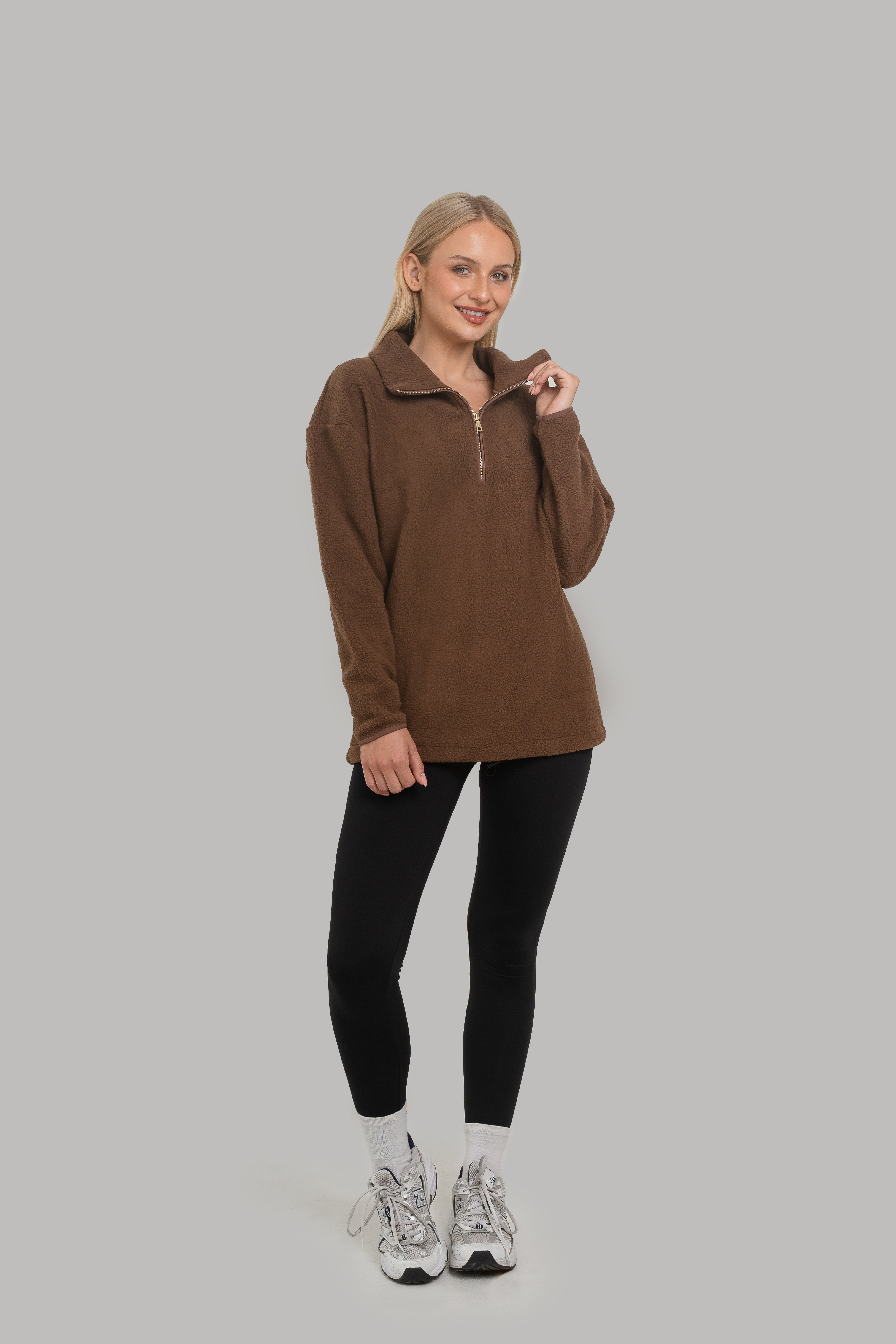 Luna Long Fleece Brown