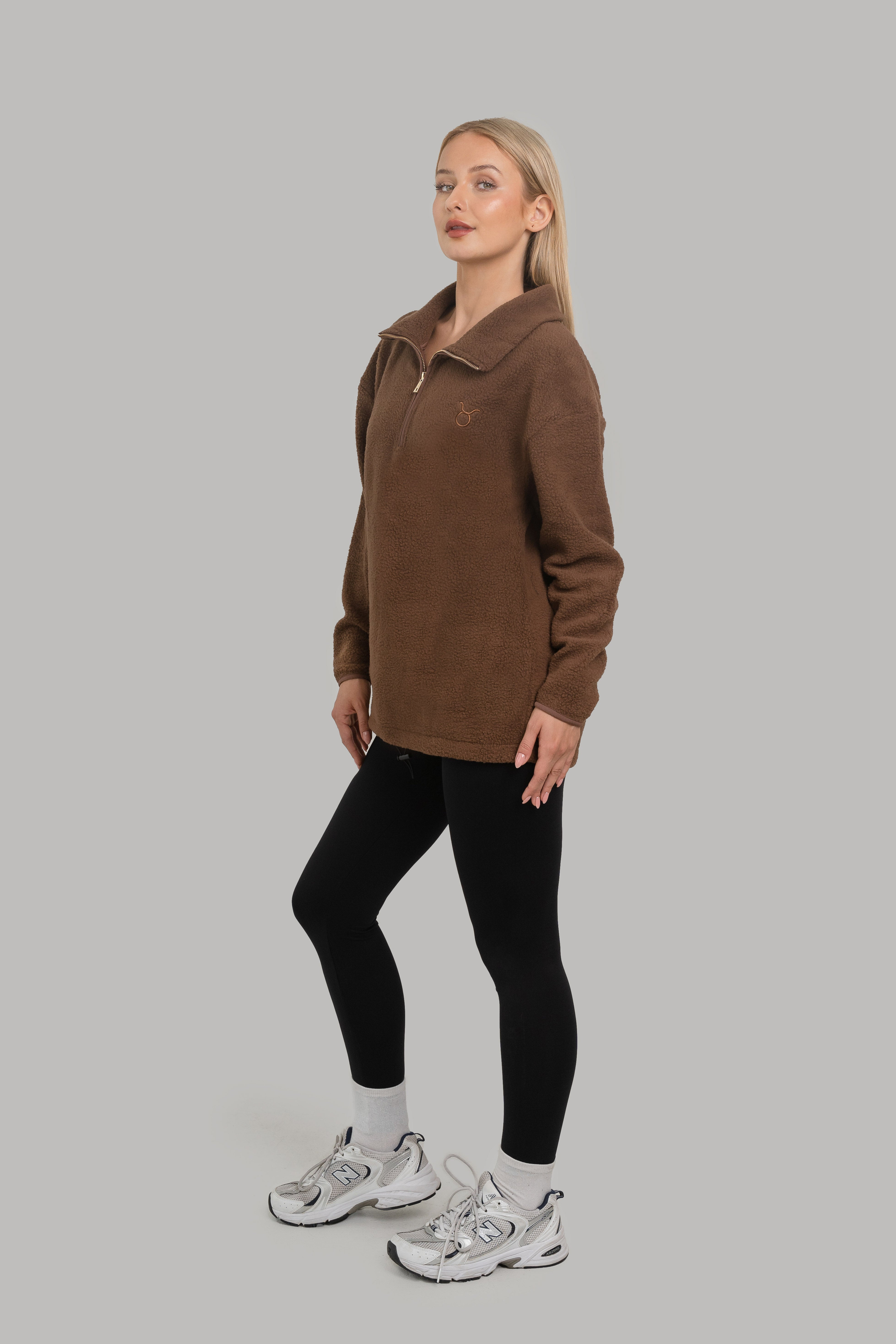 Luna Long Fleece Brown
