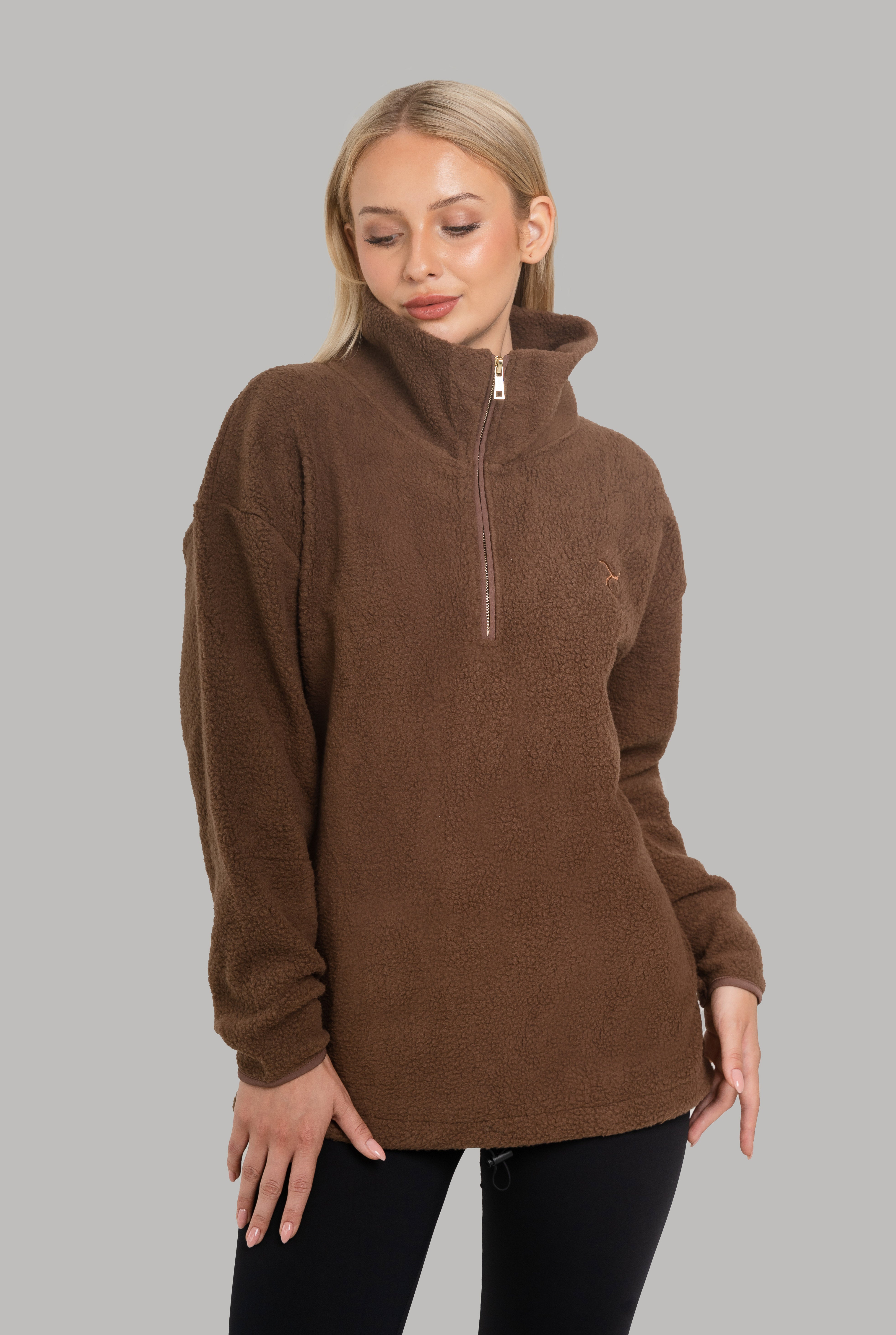 Luna Long Fleece Brown
