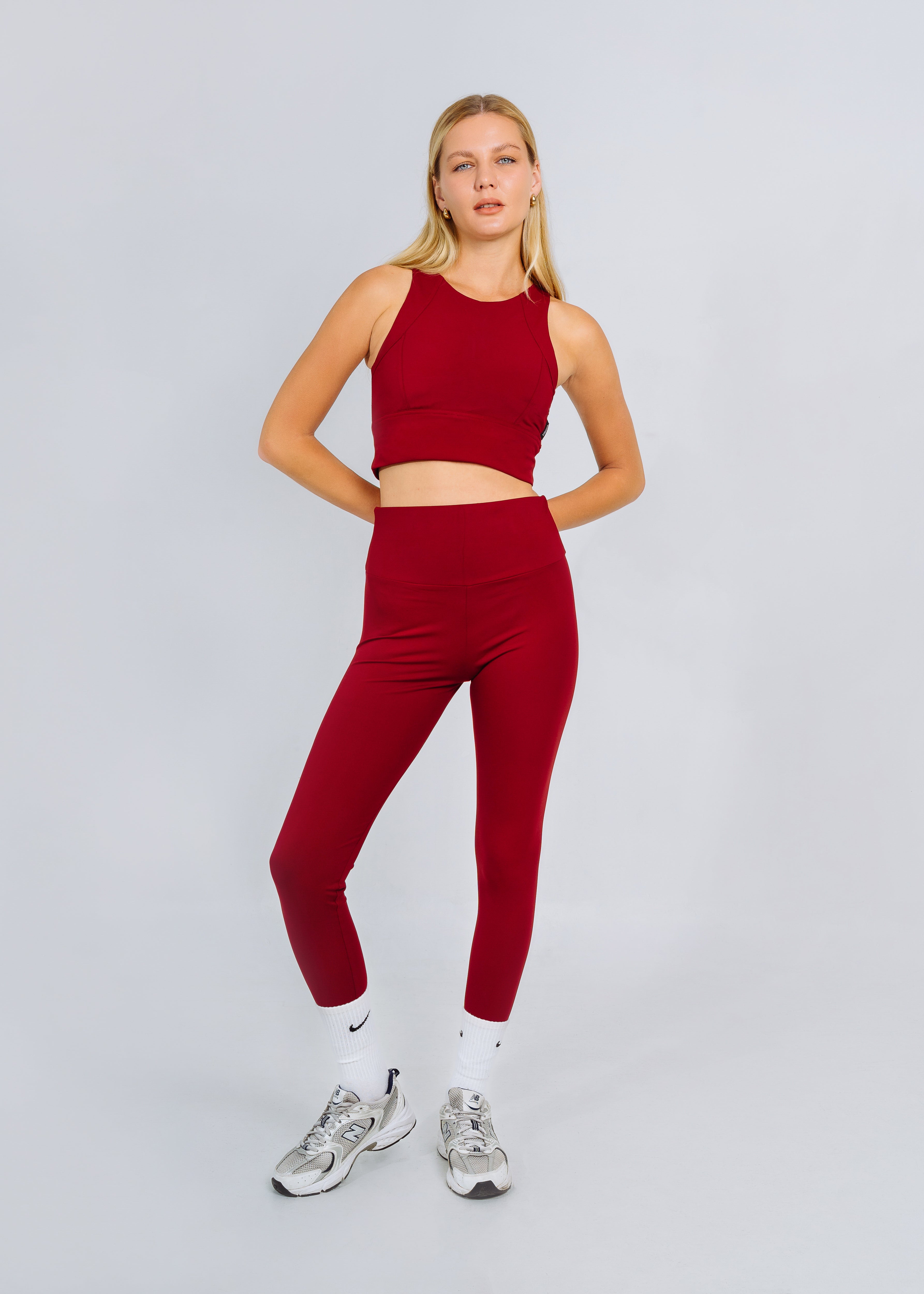 NOVA CROP TOP DARK CHERRY