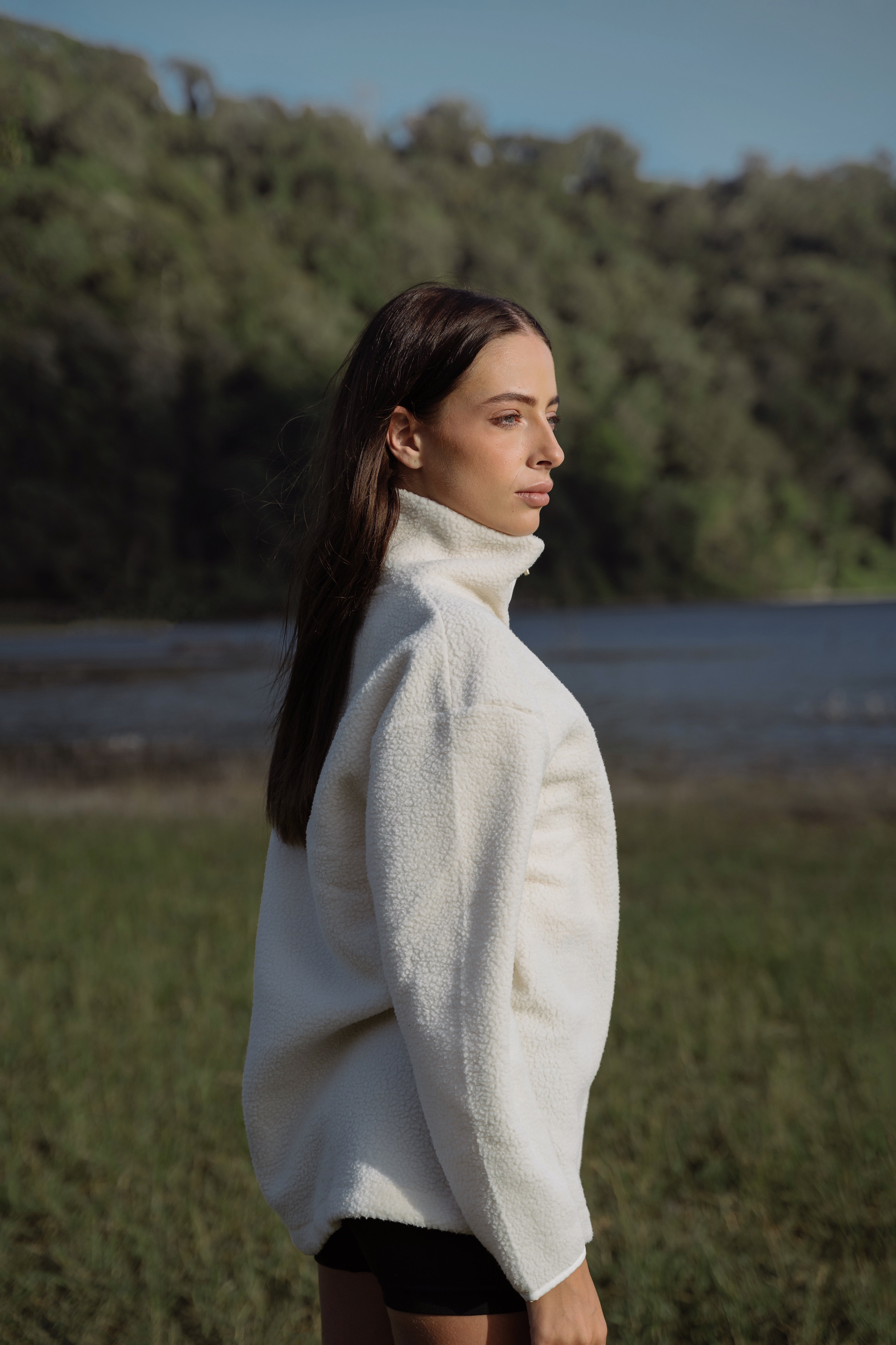 Luna Long Fleece Cream