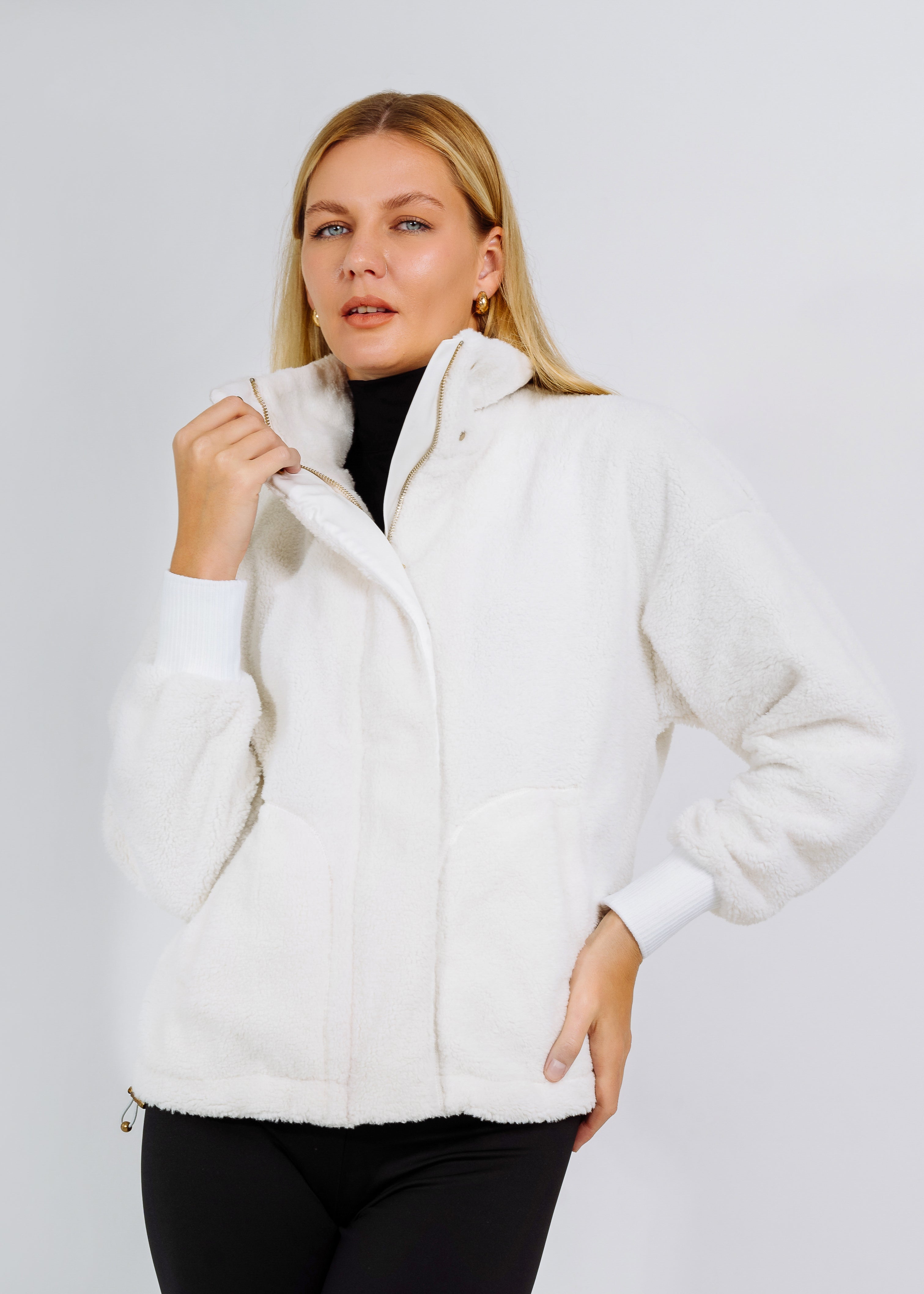 ASPEN FLEECE EDIT TWO WHITE