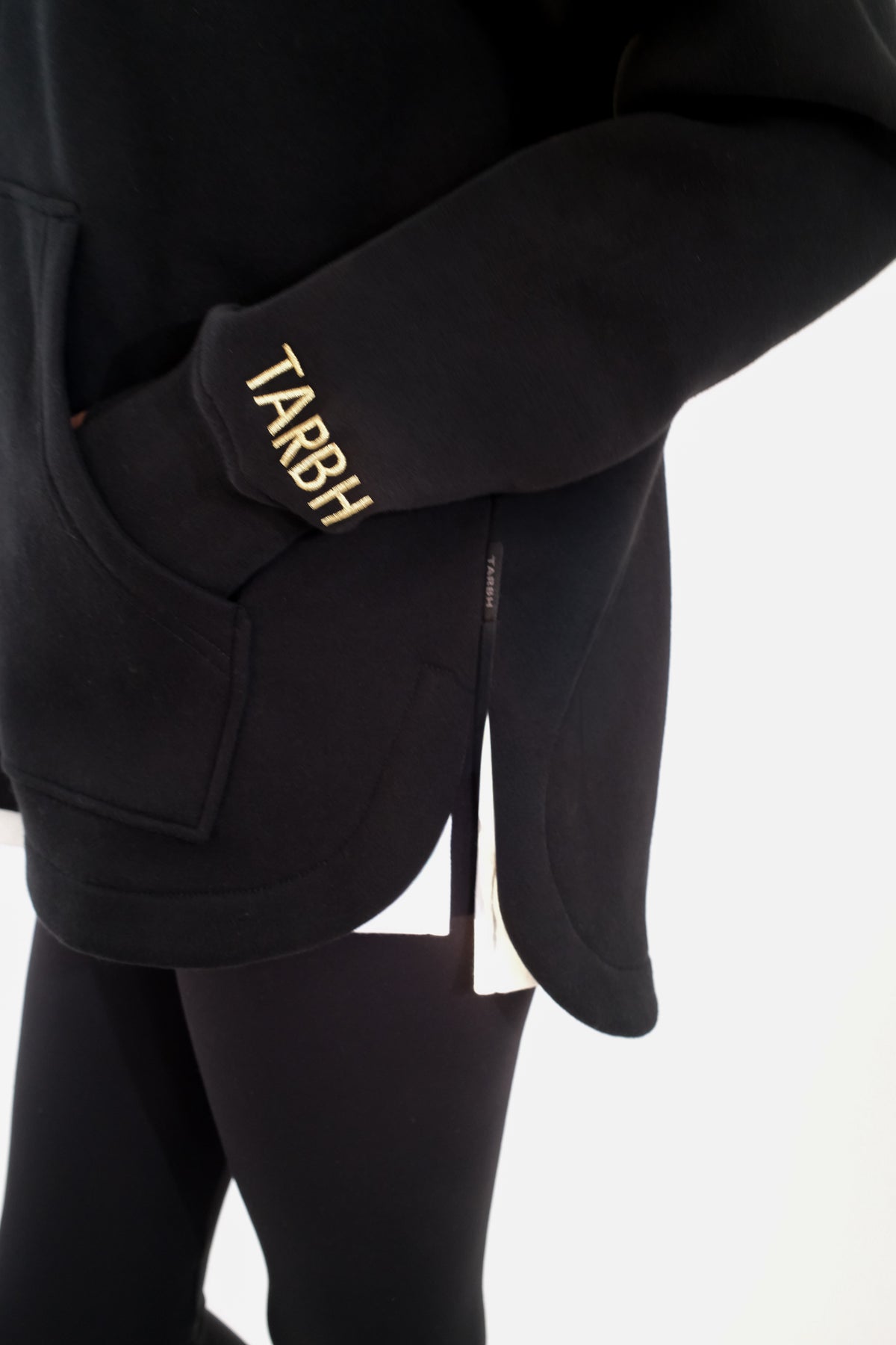 LENI FULL ZIP HOODIE BLACK