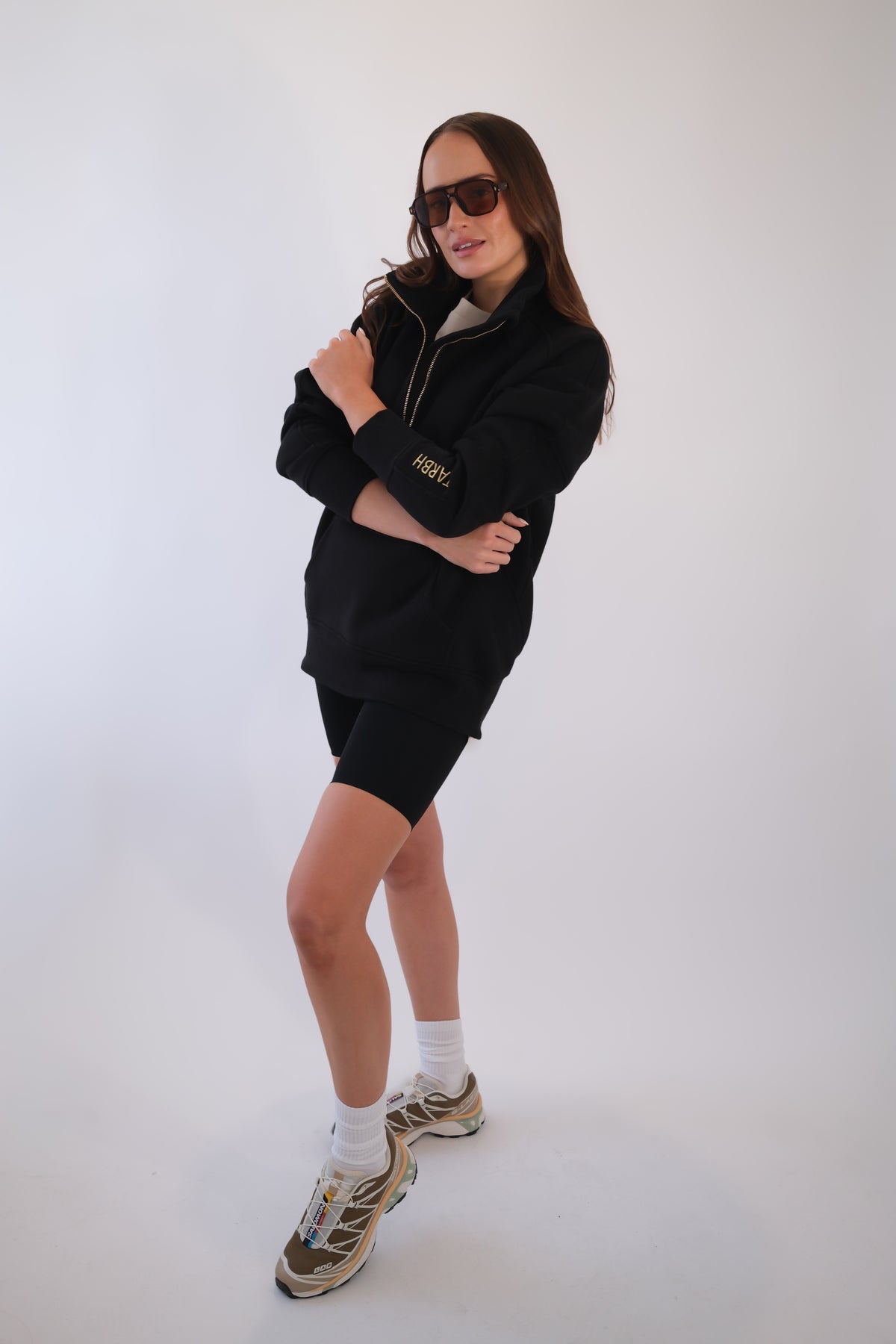 INDIE HALF ZIP BLACK