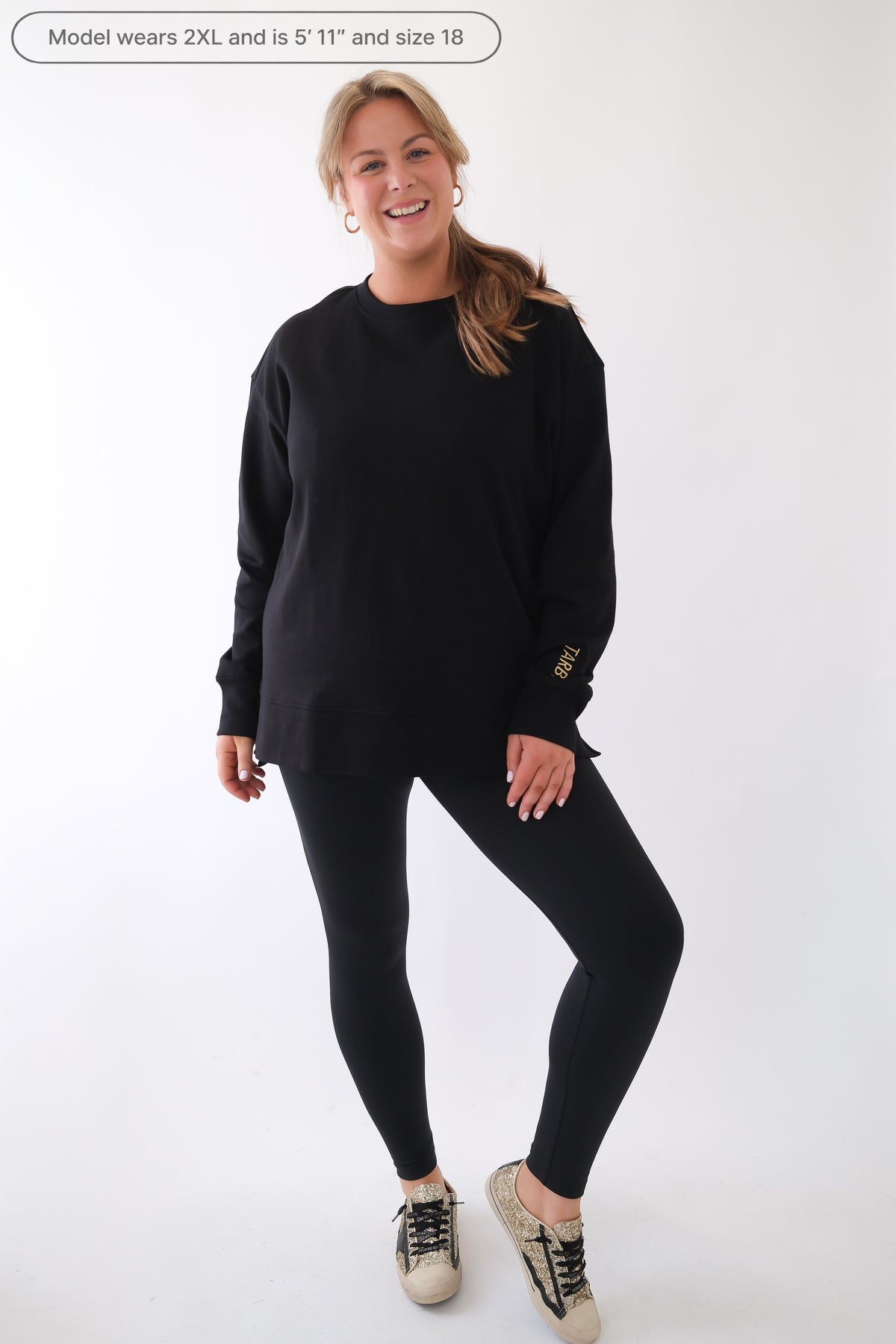 JUNO CREW SWEATSHIRT BLACK