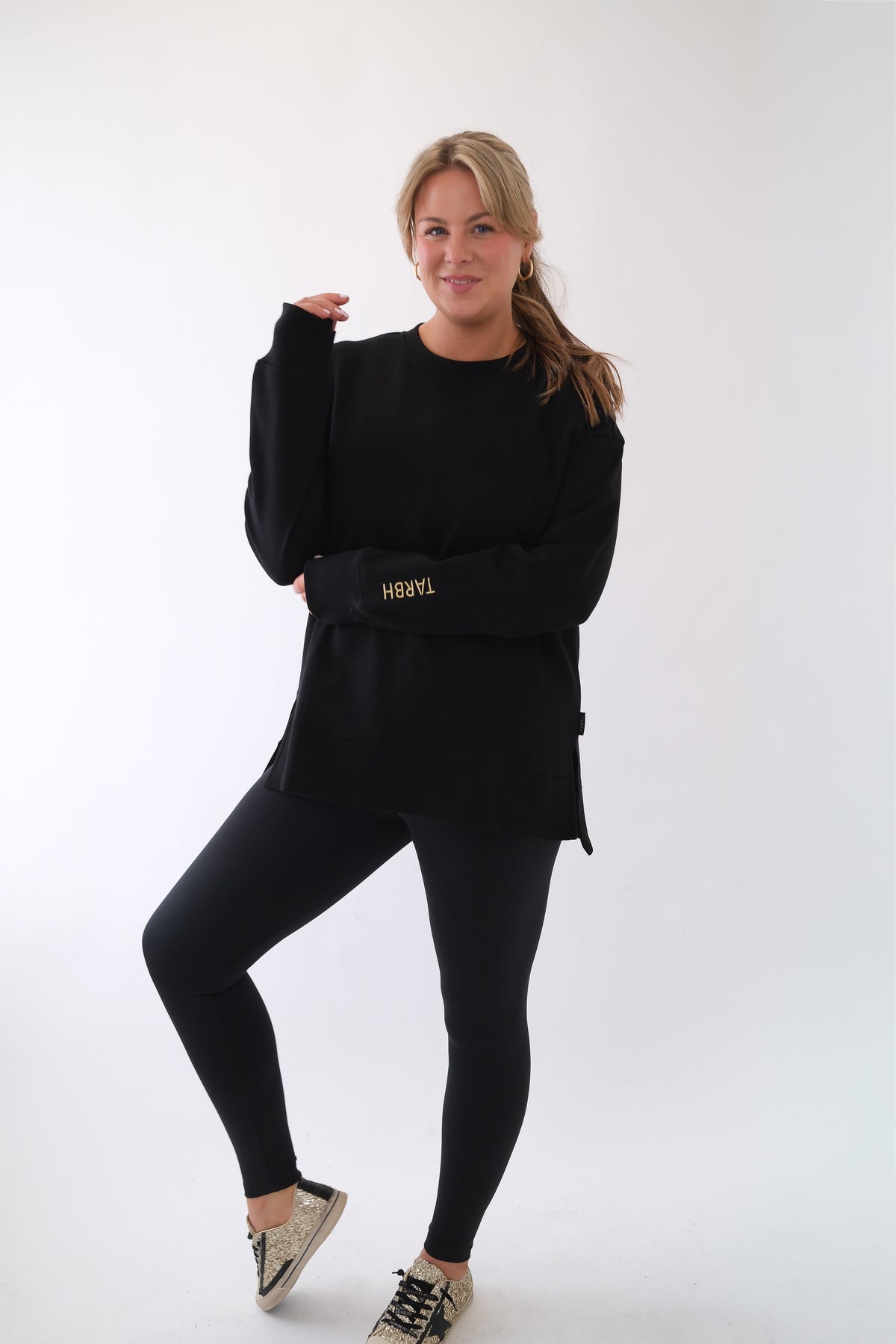 JUNO CREW SWEATSHIRT BLACK
