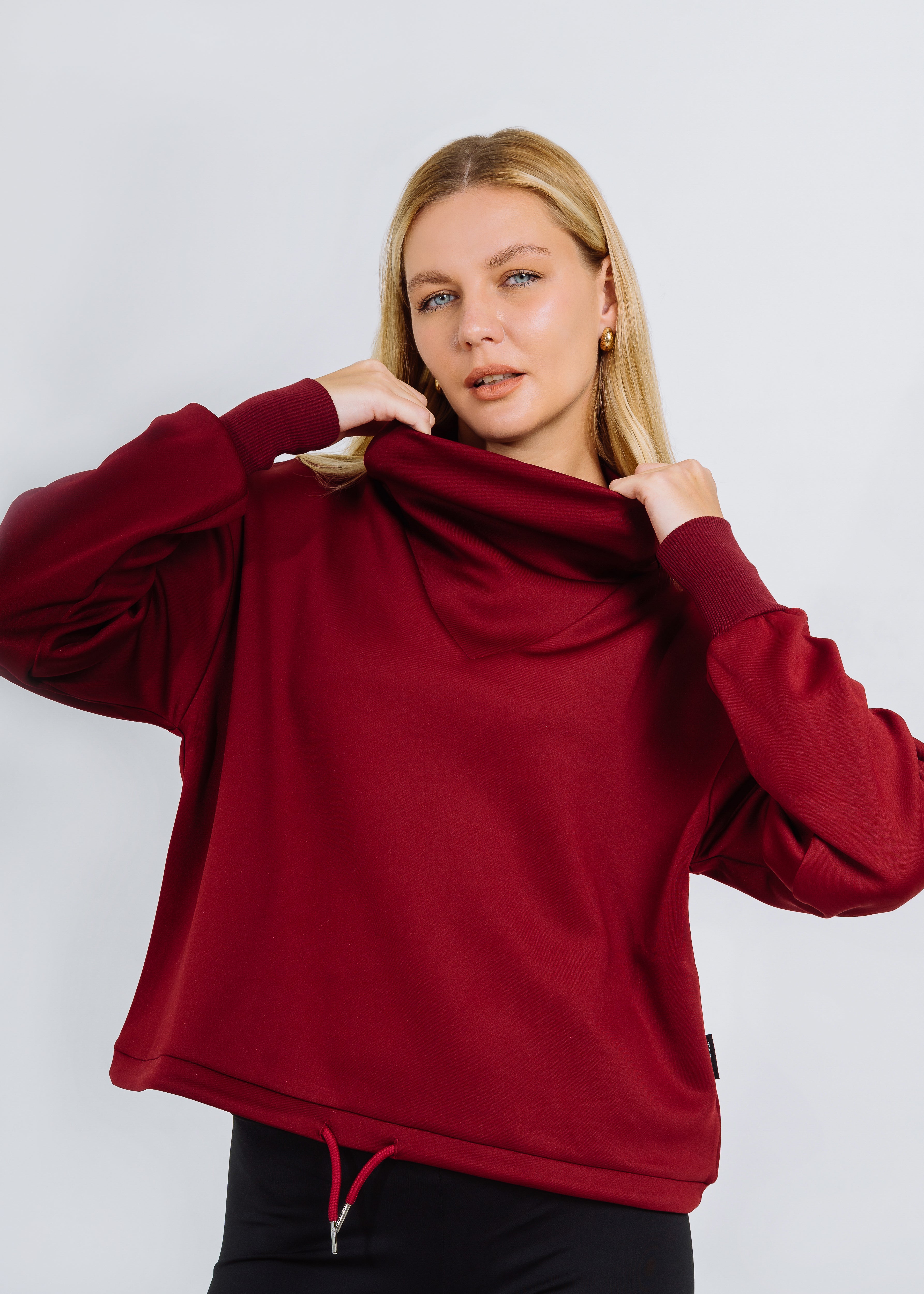 DEMI SWEATER DARK CHERRY