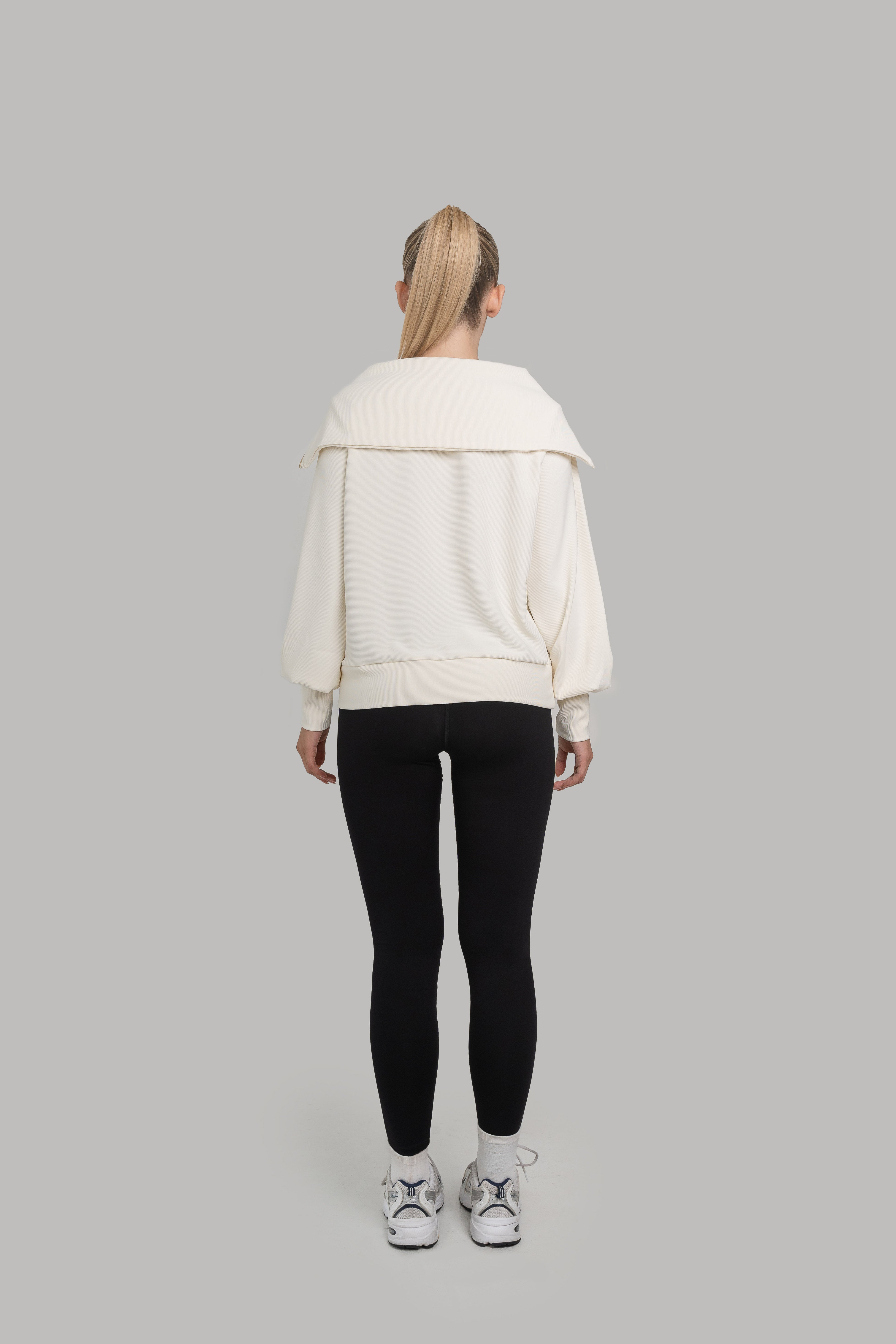 Amara Half Zip Sweater Cream