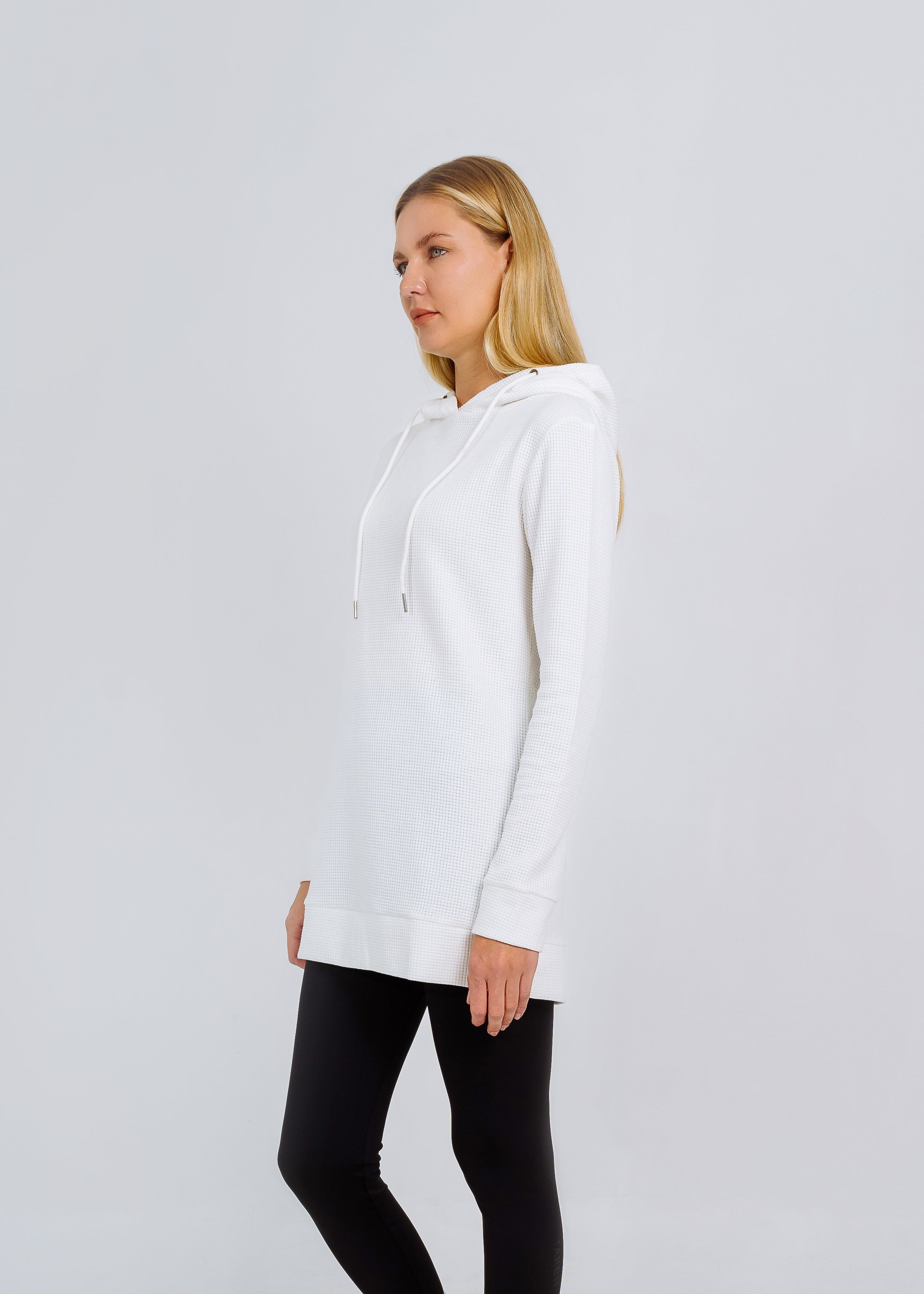 RAVEN WOOLEN HOODY WHITE