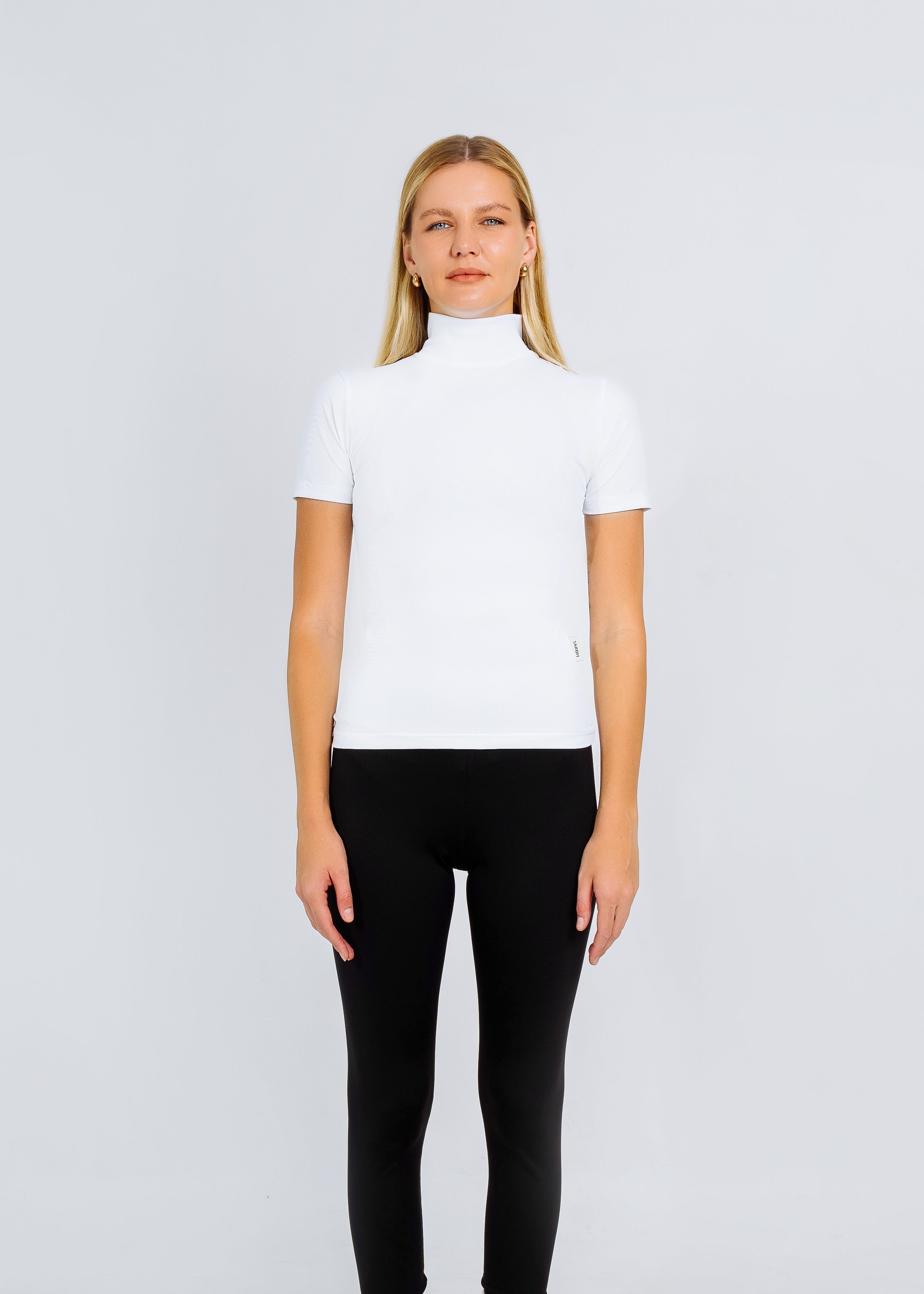 SWAN TURTLE NECK TOP WHITE