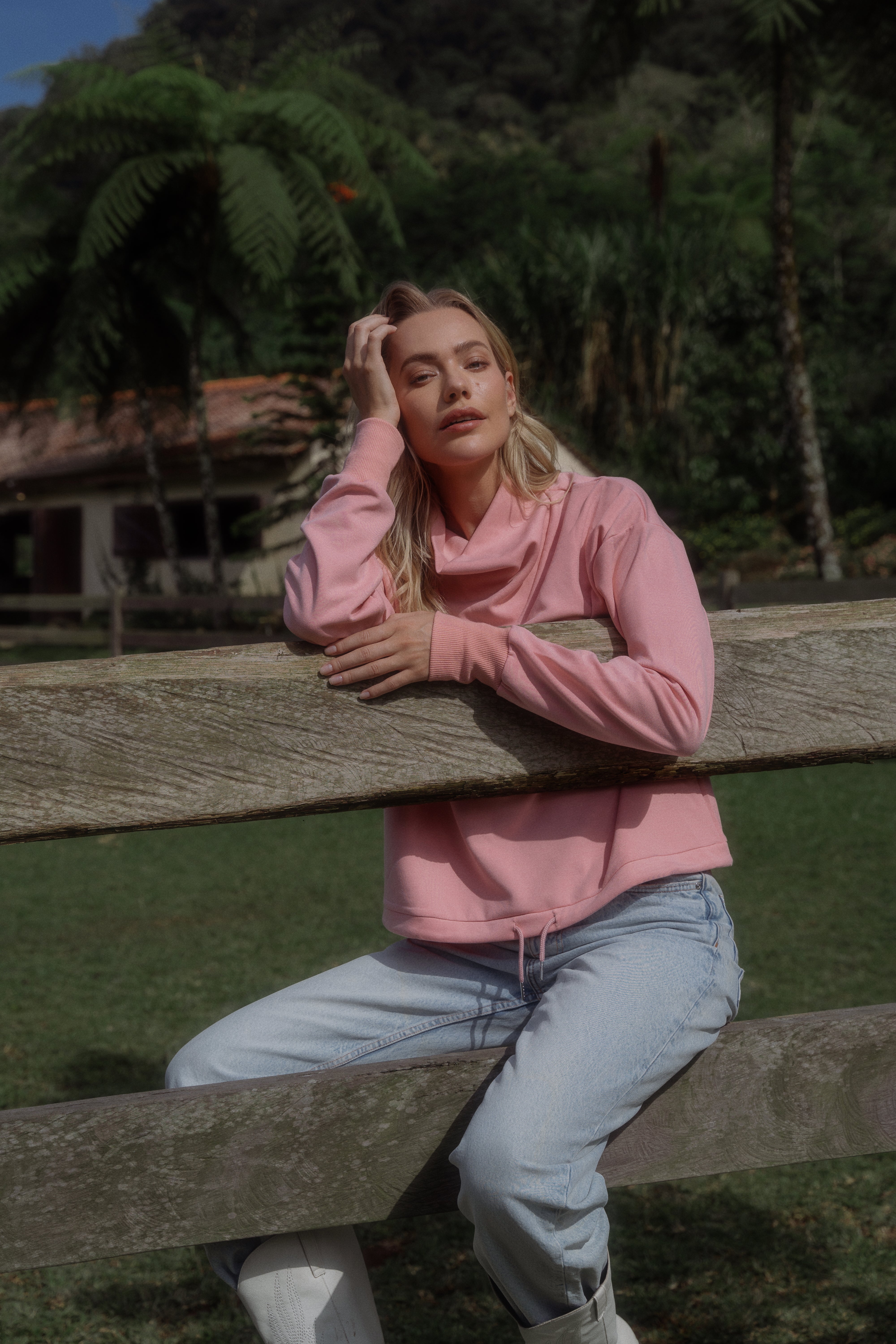 DEMI SWEATER BLUSH PINK