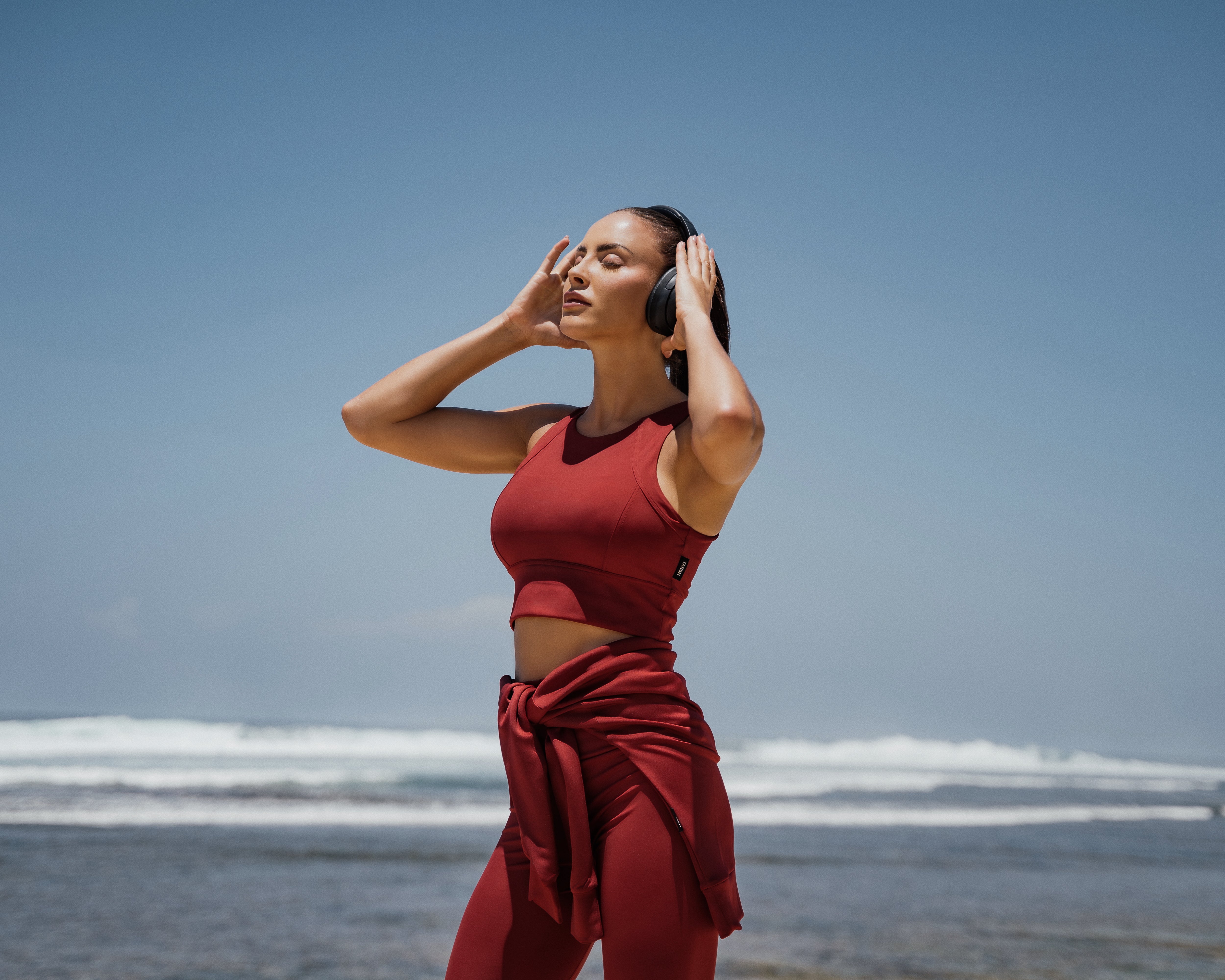 NOVA CROP TOP DARK CHERRY