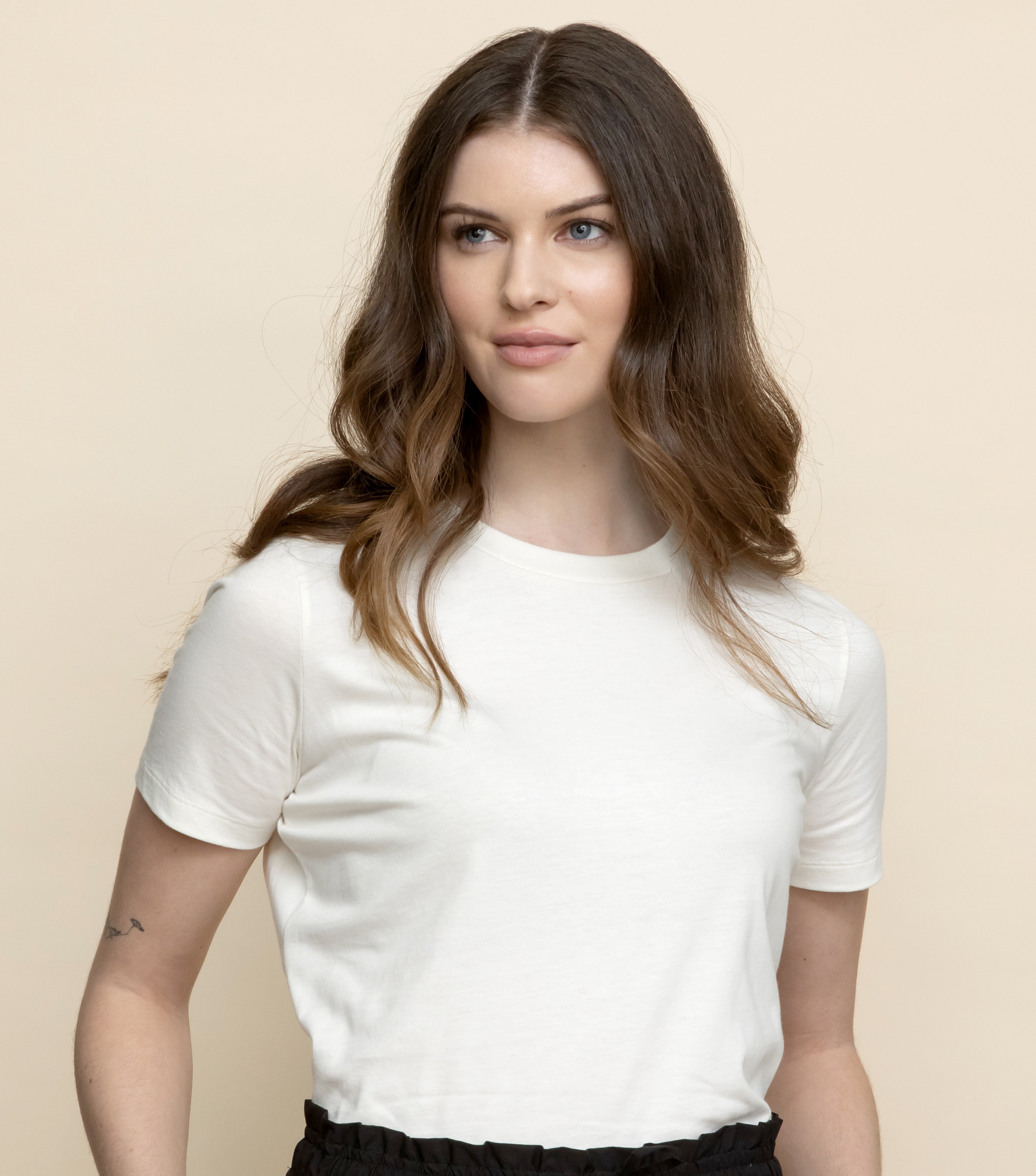 Carla Short Sleeve T - Shirt Cream